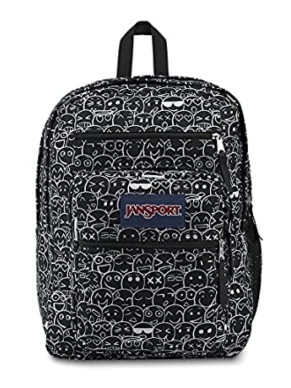 JANSPORT Black White Emoji Print Big Student Backpack